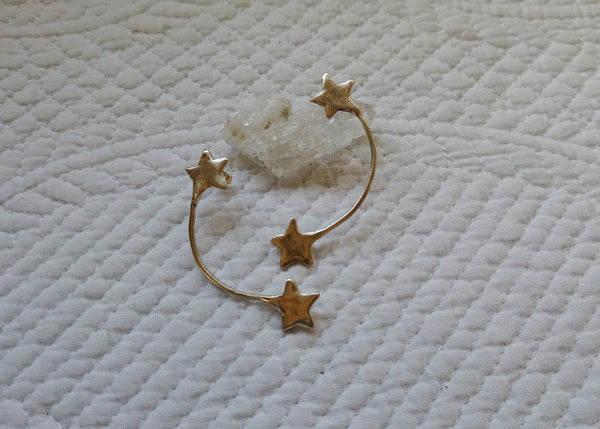 流れ星のシルバーピアス・アクセサリー